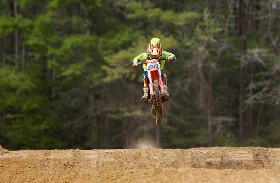Briggs on the dirt bike
